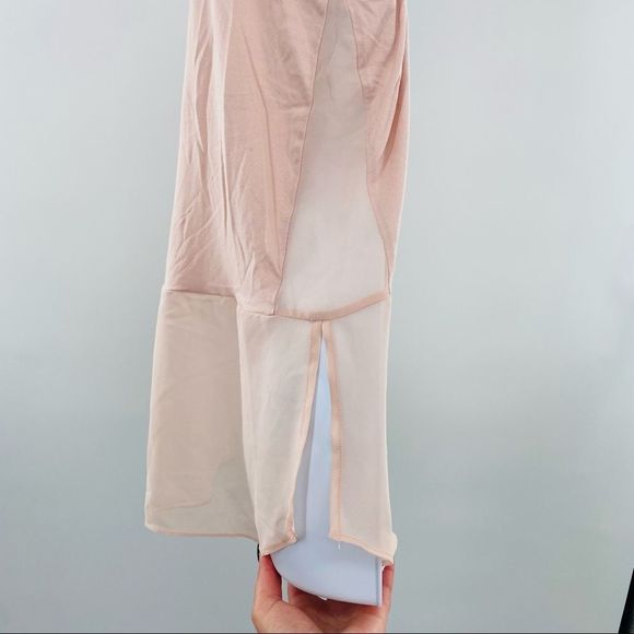 BCBGENERATION Pink Lace Hem Tank Top Blouse - Picture 4 of 11